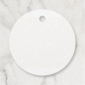 Moderne Luxus-Hochzeitspersonalisierung Geschenkanhänger (Rückseite)