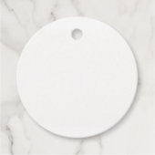 Moderne Luxus-Hochzeitspersonalisierung Geschenkanhänger (Vorderseite)