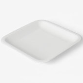 Moderne Luxus-Hochzeitspersönlichkeit Pappteller (Gewinkelt)