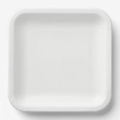 Moderne Luxus-Hochzeitspersönlichkeit Pappteller (Vorderseite)