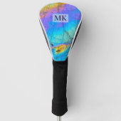 Moderne Luxus-Initialen-Monogramm Golf Headcover (Vorderseite)