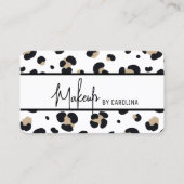 Moderne Luxus Makeup Artist Business Card Visitenkarte (Vorderseite)