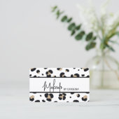 Moderne Luxus Makeup Artist Business Card Visitenkarte (Stehend Vorderseite)