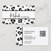 Moderne Luxus Makeup Artist Business Card Visitenkarte (Vorne/Hinten)
