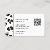 Moderne Luxus Makeup Artist Business Card Visitenkarte (Rückseite)