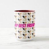 Moderne Luxus-Pflegesammlung für Hunde personalisi Tasse (Zentrum)