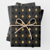 Moderne Luxus Schwarz und Gold Geschenkpapier Set (Beispiel)