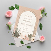 Moderne Luxus-Wüstenblumen-Hochzeit Bitte vormerke