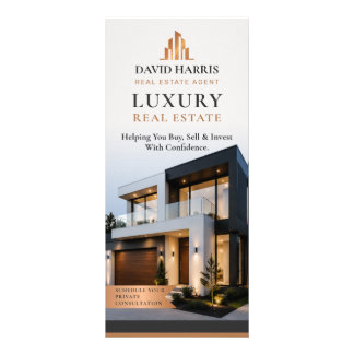 Moderne Luxusimmobilien | Realtor Marketing Werbekarte