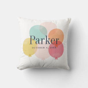 Moderne Mädchen Ballon-Bündel Regenbogen Kinder  Kissen