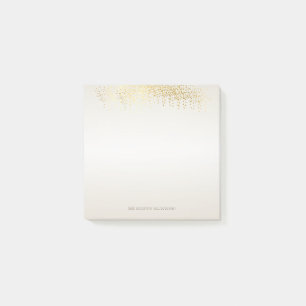 Moderne Mädchen-imitat-Gold-Konfetti - Personalisi Post-it Klebezettel