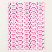 Moderne Mädchen Rosa Regenbogenmuster Planer (Vorderseite)