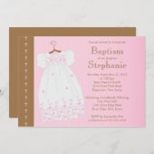 Moderne Mädchen-Tauftaufe-Einladung Einladung (Vorne/Hinten)