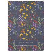 Moderne mädchenhafte bunte Erstmarineblau nicht Klemmbrett (Rückseite)