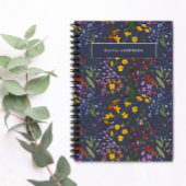 Moderne mädchenhafte, farbenfrohe Erstmarineblau Notizblock