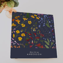 Moderne mädchenhafte farbenfrohe Name marineblau