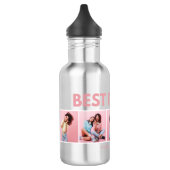 Moderne, mädchenhafte Multi-Foto-Skripte trendige  Edelstahlflasche (Links)