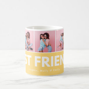 Moderne, mädchenhafte Multi-Foto-Skripte trendige Kaffeetasse