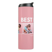 Moderne, mädchenhafte Multi-Foto-Skripte trendige Thermosbecher (Nach links gedreht)