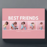 Moderne, mädchenhafte Multi-Foto-Skripte, trendy B Fotoplatte<br><div class="desc">Lass,  dass die besondere Person weiß,  dass sie die besten Freunde sind mit diesem modernen minimalen Typografie-Design,  fügen Sie Ihre eigenen Multi-Fotos. Schönes nachdenkliches Geschenk. Farben können geändert werden.</div>