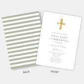 Moderne Magensonde Grünstreifen kreuzen Erste Komm Einladung