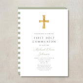 Moderne Magensonde Grünstreifen kreuzen Erste Komm Einladung