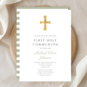 Moderne Magensonde Grünstreifen kreuzen Erste Komm Einladung