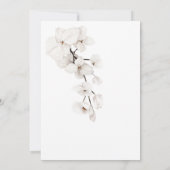 Moderne Magenta Rosa Orchideen Blume Hochzeit Einladung (Rückseite)