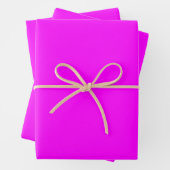 Moderne Magenta rosa solide schlicht minimalistisc Geschenkpapier Set (Beispiel)