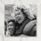 Moderne Magenta Rose Gold Minimale Gastgeschenk Ho Geschenkanhänger (Rückseite)