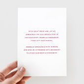 Moderne Magenta Typografie Foto Abschluss Ankündigung