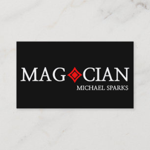 Moderne Magician Card Poker Unterhaltung Visitenkarte