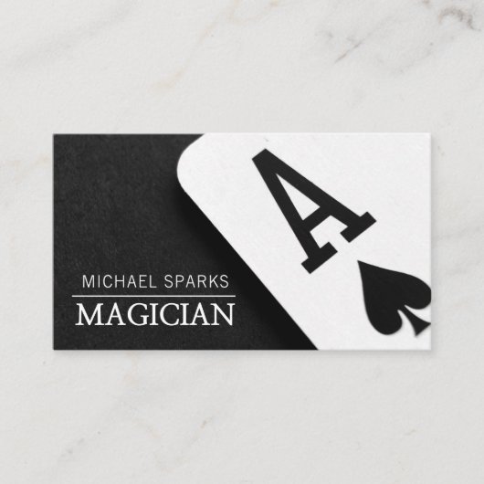 Moderne Magician Card Poker Unterhaltung Visitenkarte (Vorderseite)