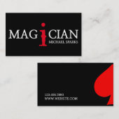Moderne Magician Card Poker Unterhaltung Visitenkarte (Vorne/Hinten)