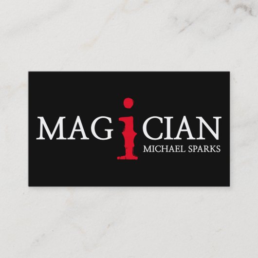 Moderne Magician Card Poker Unterhaltung Visitenkarte (Vorderseite)