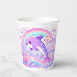 Moderne Magische Dolphin-Babydusche Pappbecher