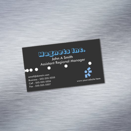 Moderne magnetische Visitenkarte (Beispiel)
