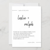 Moderne Magnetkarte Magneteinladung (Vorderseite)