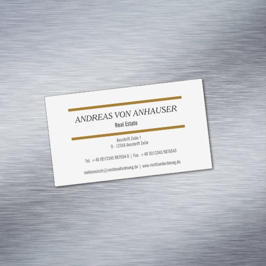 Moderne Magnetkarten Magnetische Visitenkarte (Beispiel)