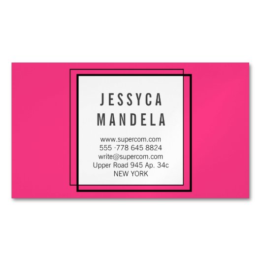 Moderne Magnetkarten Magnetische Visitenkarte (Vorderseite)