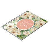 Moderne Magnolia-Brautparty-Geschenkliste Name Notizblock (Linke Seite)