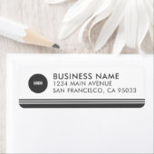 Moderne Mailing-Rücksendeadresse für Geschäftslogo (Insitu)