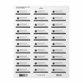 Moderne Mailing-Rücksendeadresse für Geschäftslogo (Vorne)