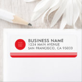 Moderne Mailing-Rücksendeadresse für Geschäftslogo (Insitu)