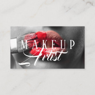 Moderne Make-up Artist Cosmetology Business Card Visitenkarte