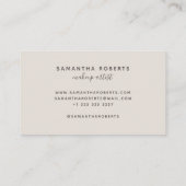 Moderne Make-up Künstler hell Visitenkarte (Rückseite)