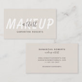 Moderne Make-up Künstler hell Visitenkarte (Vorne/Hinten)