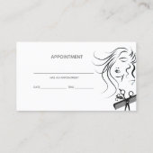 Moderne Make-upkünstler-Stylistverabredung Visitenkarte (Rückseite)