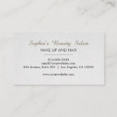 Moderne Makeup Artist & Artist Hair Stylist Salon Visitenkarte (Rückseite)