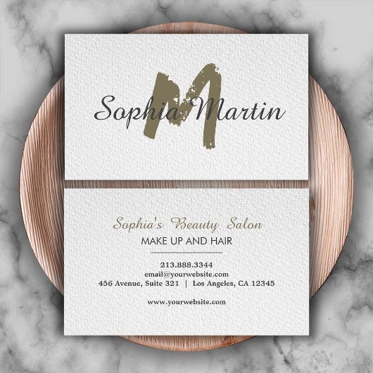 Moderne Makeup Artist & Artist Hair Stylist Salon Visitenkarte